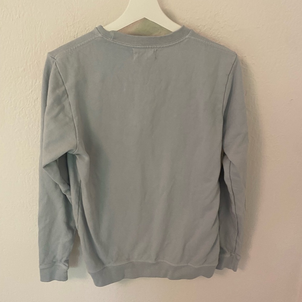 Farm fresh, organic cotton sweatshirt, size extra, small, blue gray - Picture 6 of 6